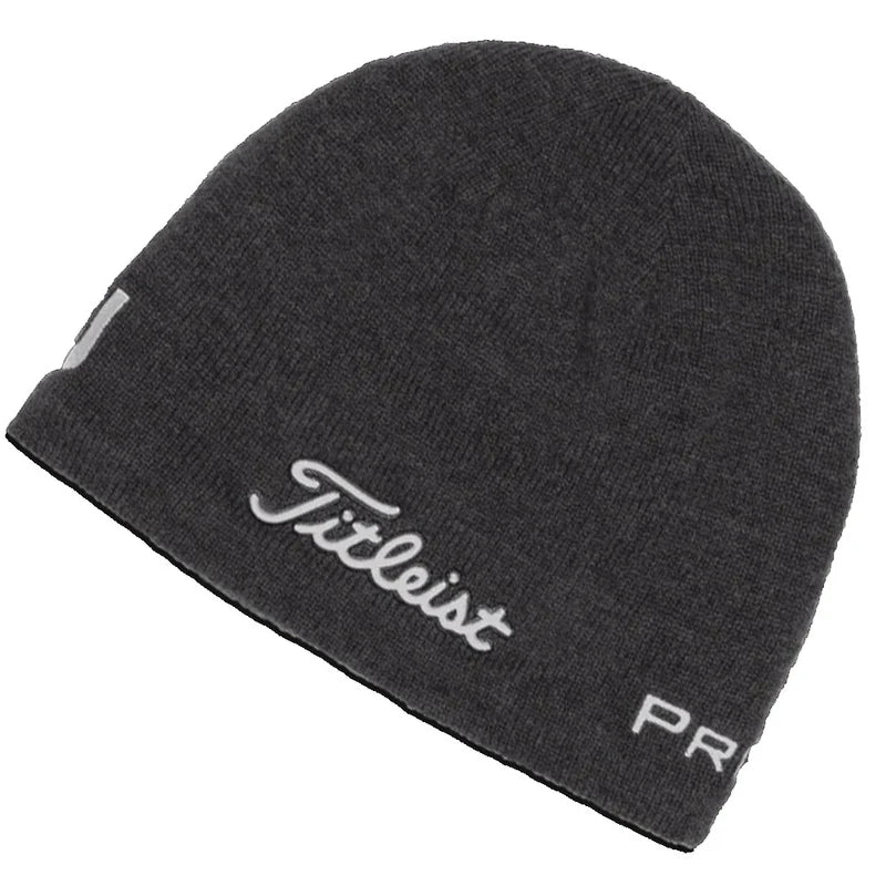 Titleist Merino Wool Beanie Charcoal/White