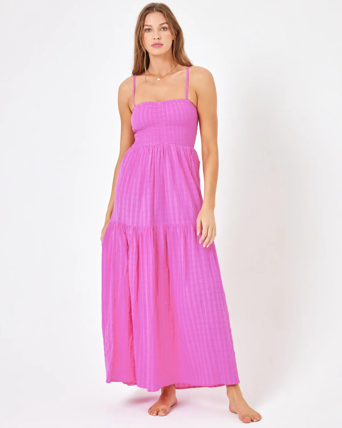 MALLORCA DRESS- Raspberry