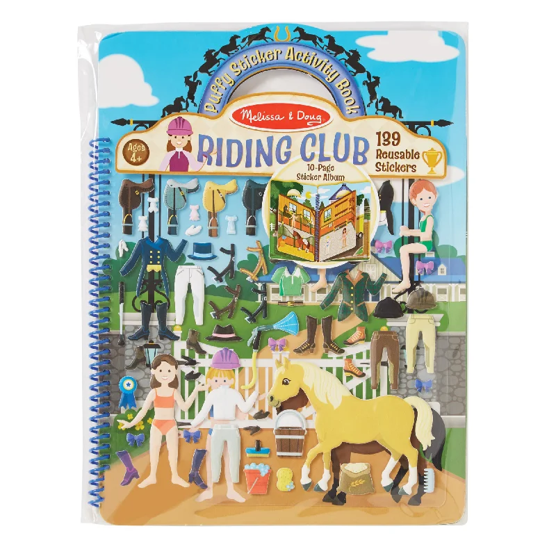 Puffy Sticker Activity Set | Riding Club