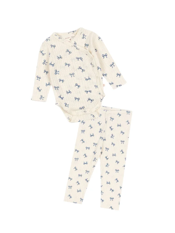 Newborn Minnie Bow Print Leggings Set