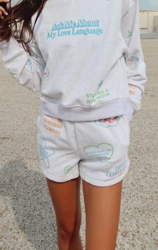 Love Languages Sweatshorts