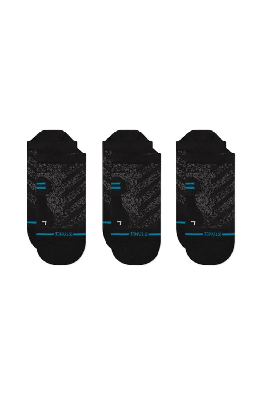 Stance Run Light 3 Pack Tab Socks for Men in Black | A248A23FLX-BLK