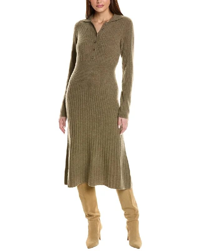 Design History Collared Cashmere Sweaterdress