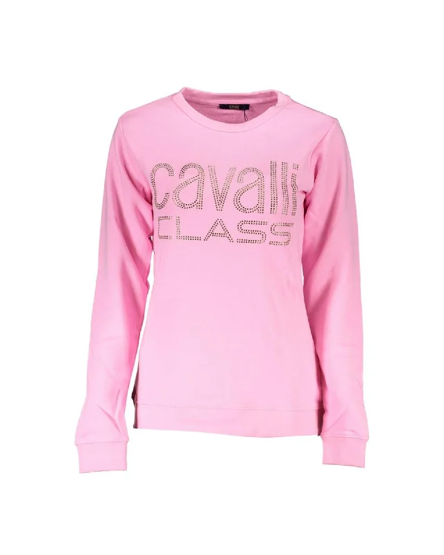 Cavalli Class  Women's Pink Logo Sweatshirt