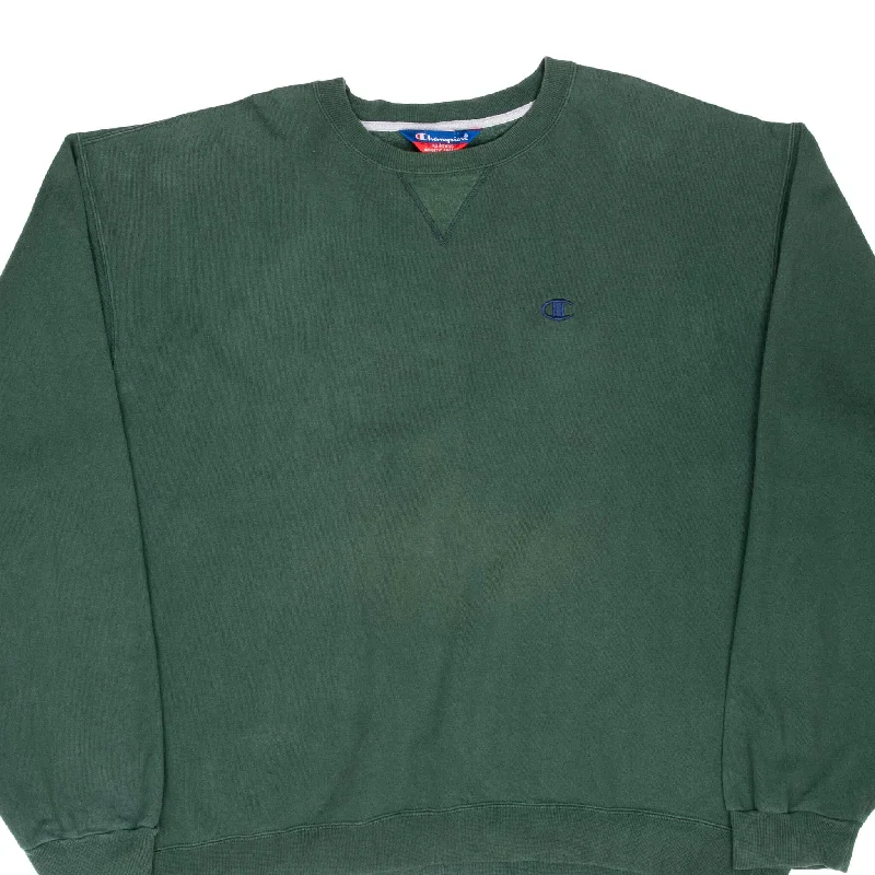 VINTAGE CHAMPION CLASSIC GREEN SWEATSHIRT 2000S 2XL