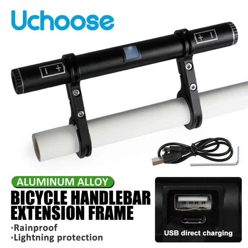 USB Charging Power Function Cycling Equipment Bicycle Handlebar Extensions Charging Extension Brackets Bicycle Extension Stands