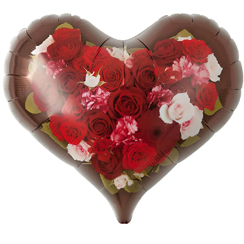 14 inch JELLY HEART - PRINCESS BOUQUET BROWN