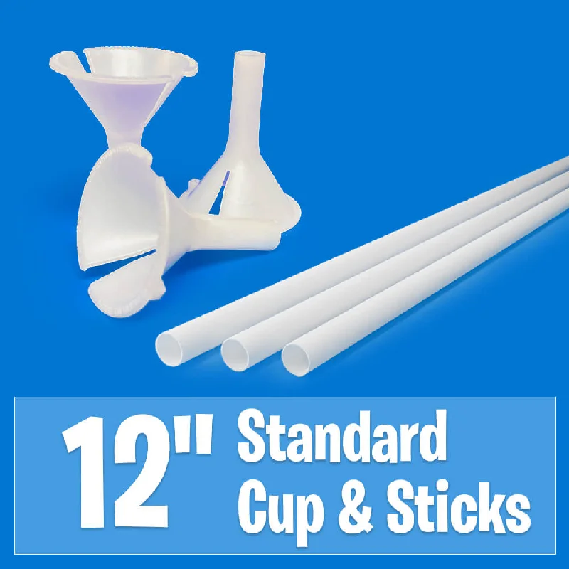 12 inch STANDARD BALLOON CUPS & STICKS