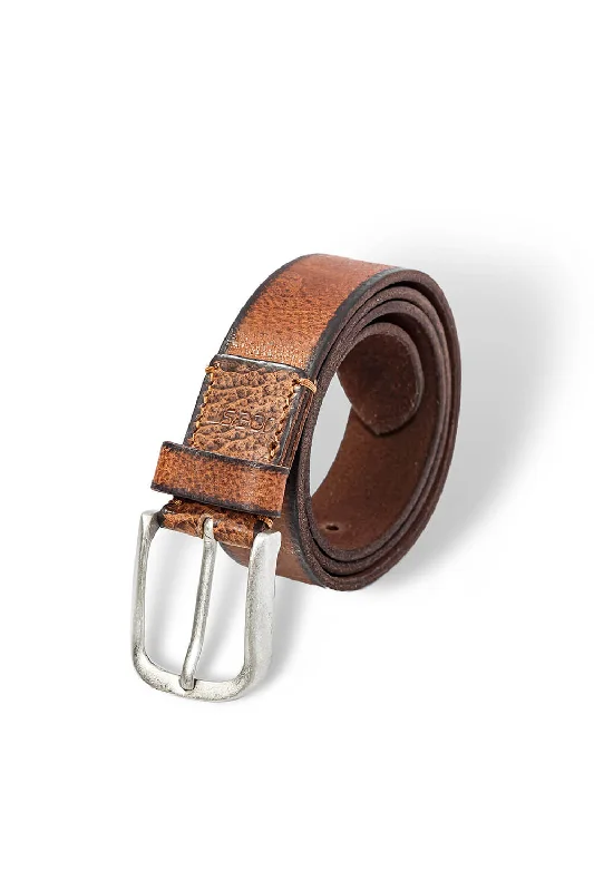 Leather Belt for Men in Cognac | 52101-COGNAC