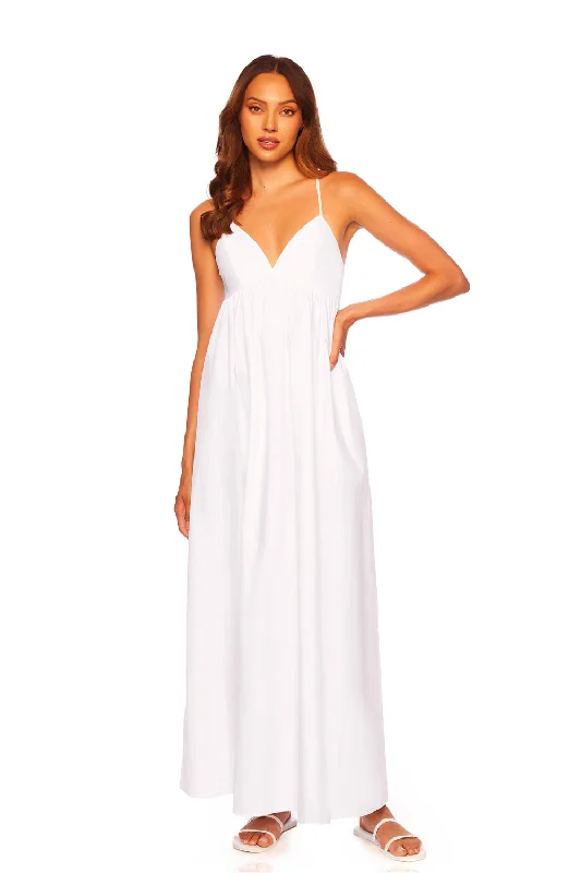 poplin string v maxi