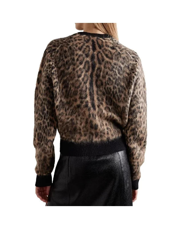 Dolce & Gabbana  Leopard-Print Alpaca-Blend Sweater