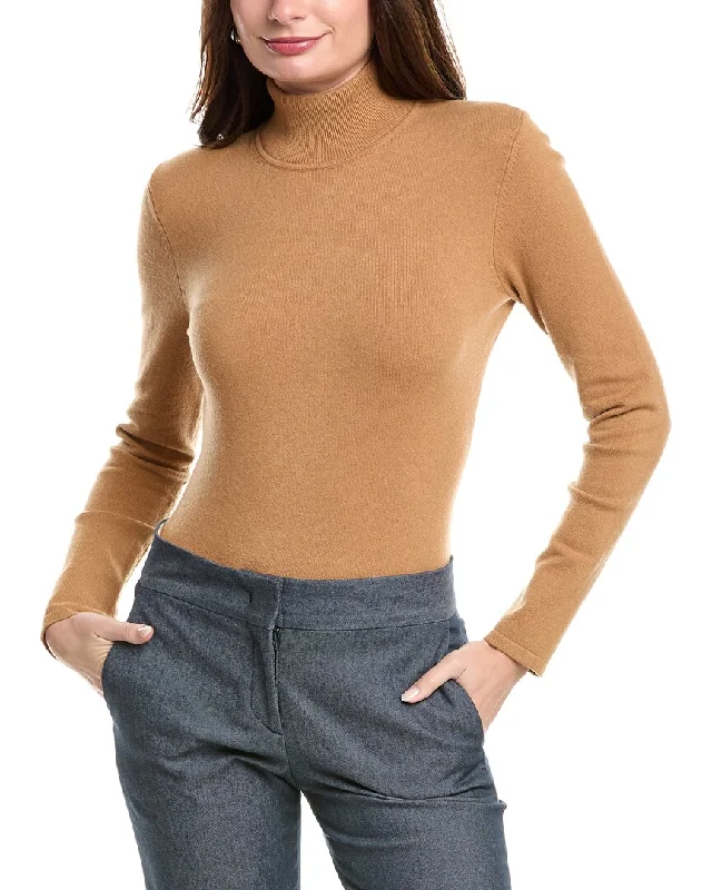 Michael Kors Collection Turtleneck Cashmere-Blend Bodysuit