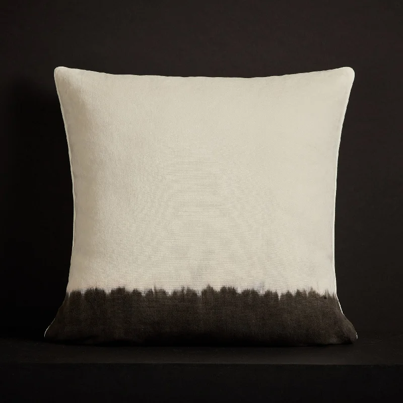 Dip Dye Pillow - Oyster/Carbon