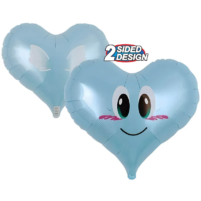 14 inch JELLY HEART - SMILE ANGEL BLUE