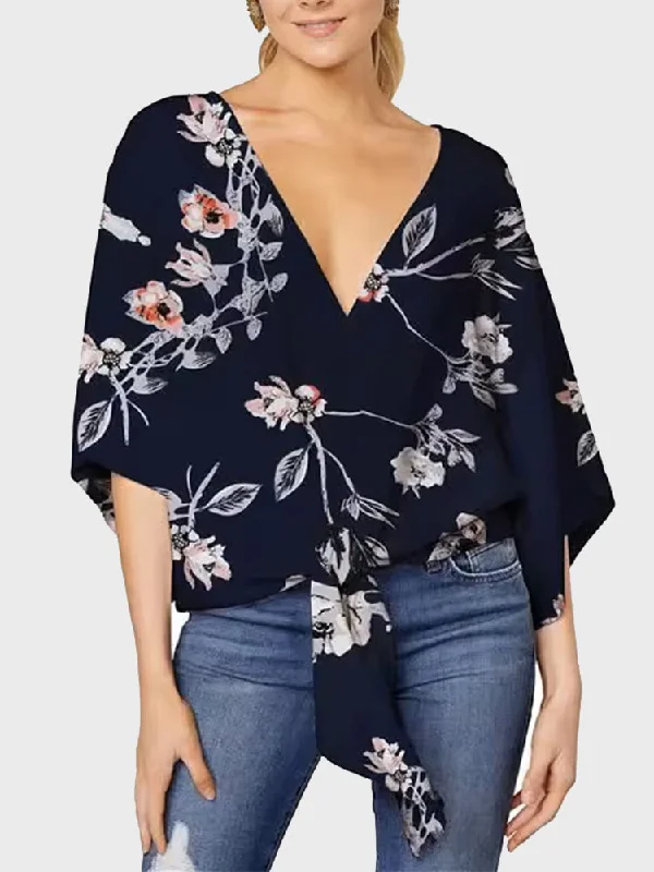 Navy blue flower