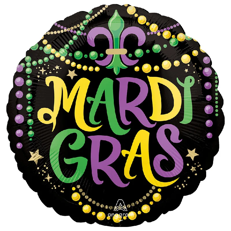 18 inch MARDI GRAS GLITTERING BEADS