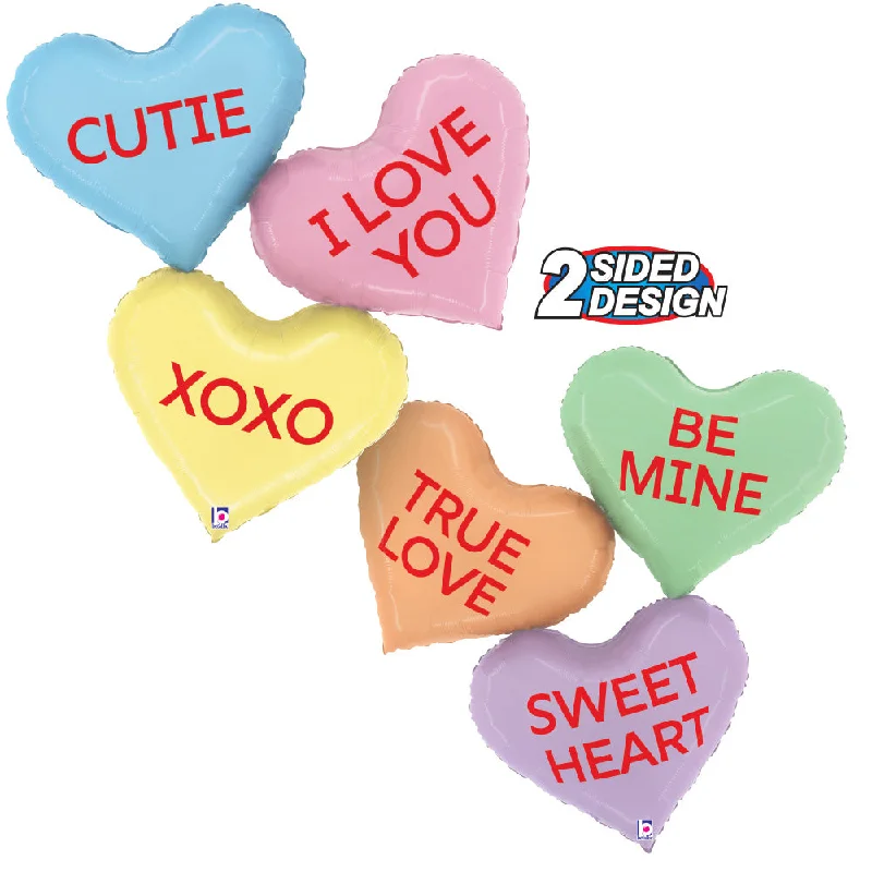 37 inch CONVERSATION MESSAGES HEARTS