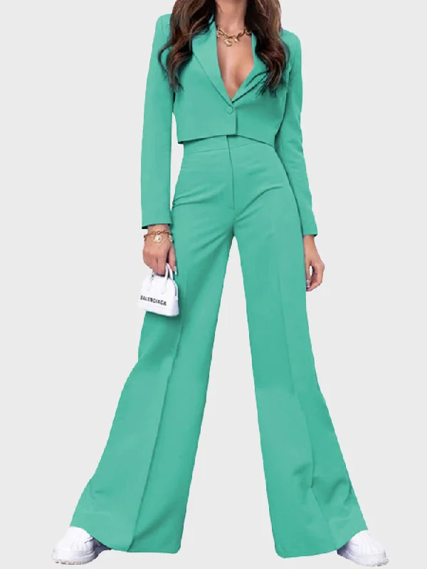 Urban Chic Solid Color Suit Set