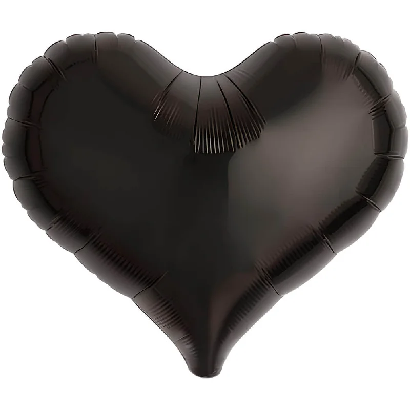 14 inch JELLY HEART - METALLIC BLACK