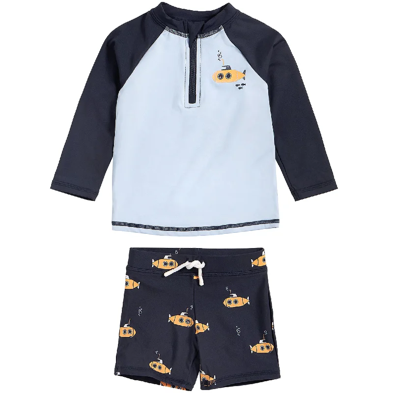 2 Piece Boys Submarine Swimsuit Set