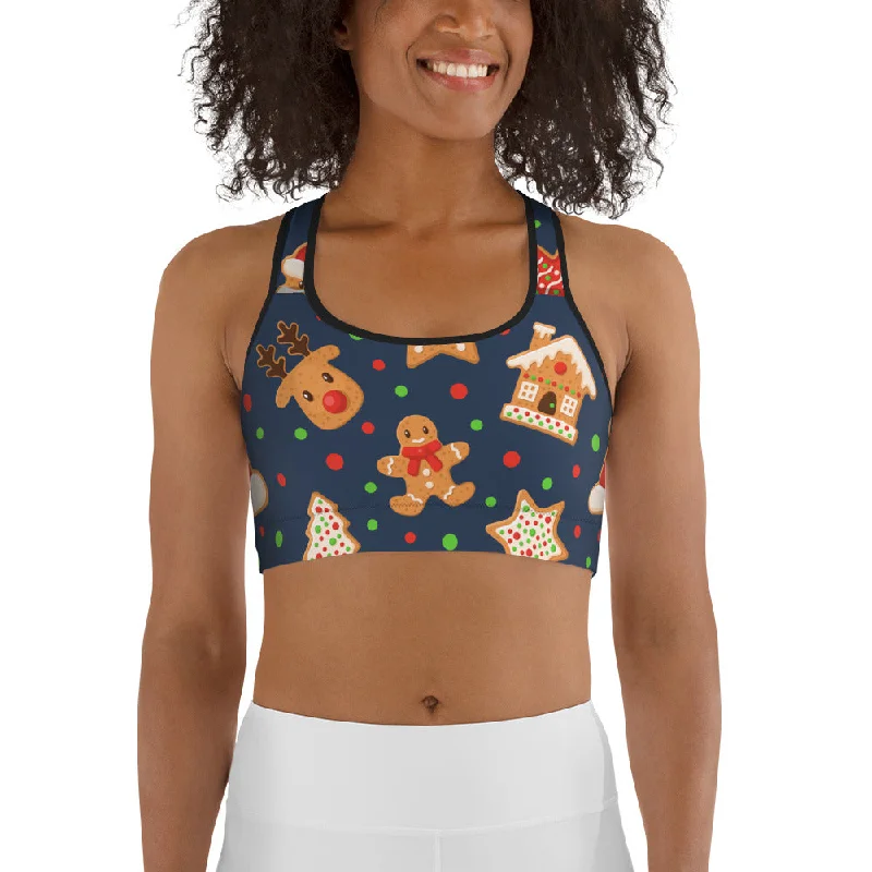 Gingerbread Delight Sports Bra