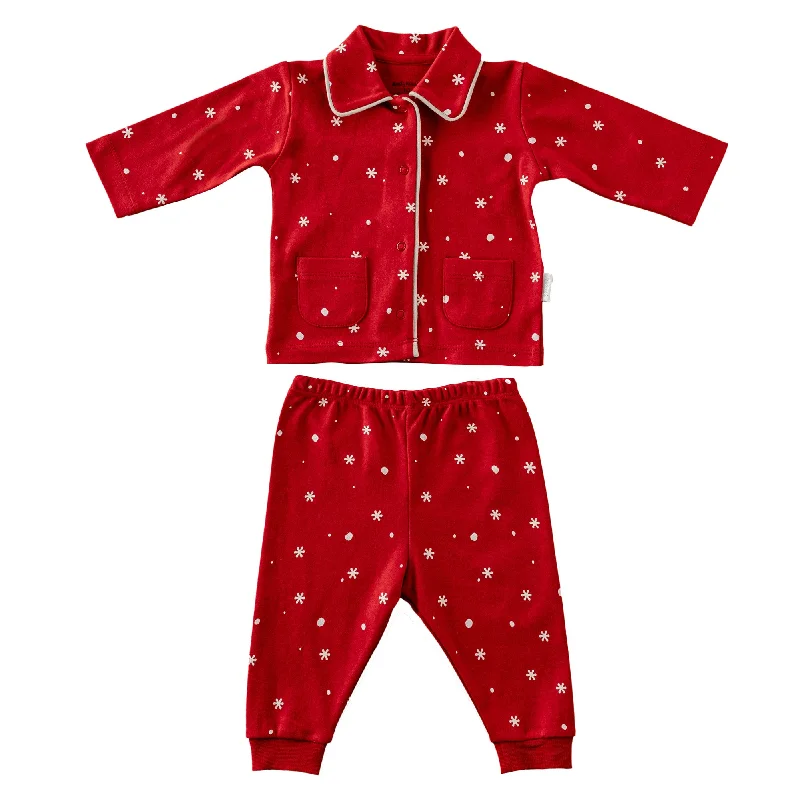 Red Holiday Print Pajamas