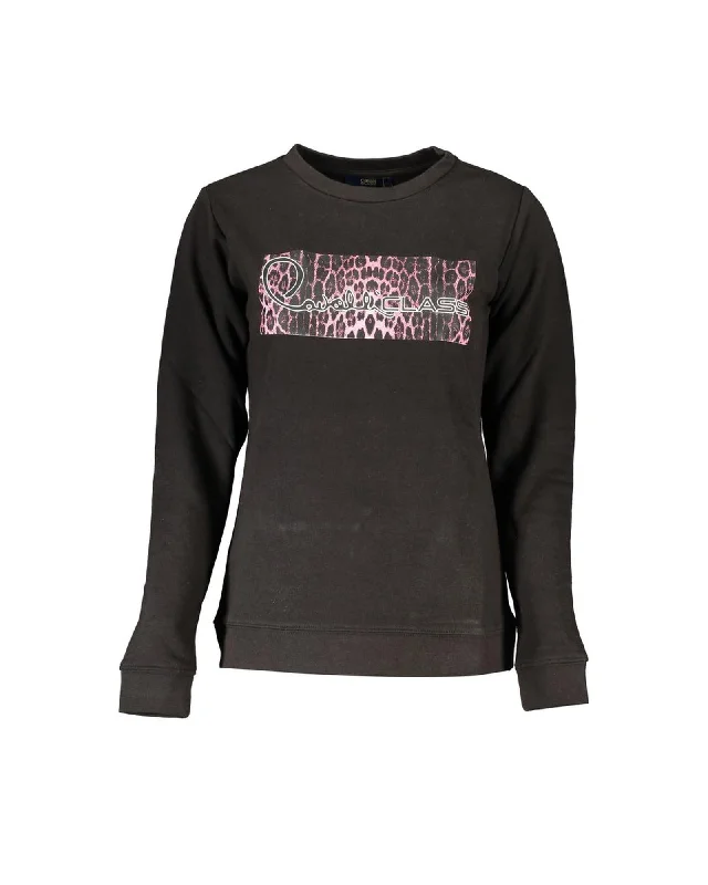 Cavalli Class  Women's Leopard Print Sweatshirt Black