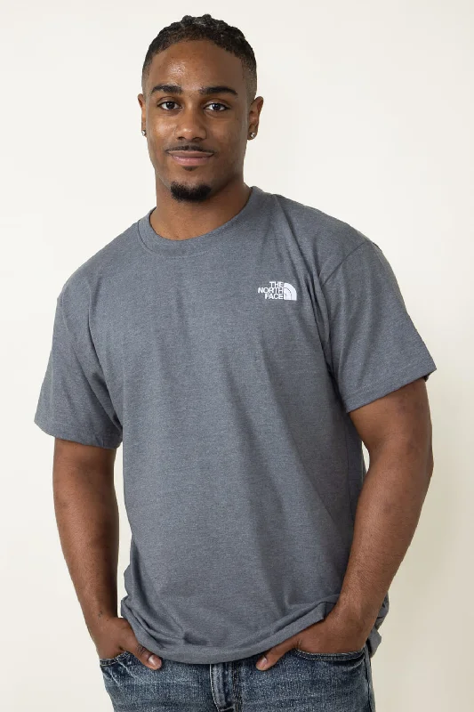 The North Face Evolution Box Fit T-Shirt for Men in Medium Grey Heather  | NF0A84GD-GAZ-GRY