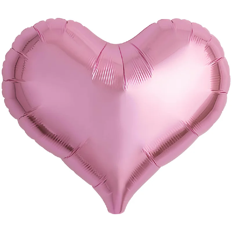 14 inch JELLY HEART - METALLIC PINK