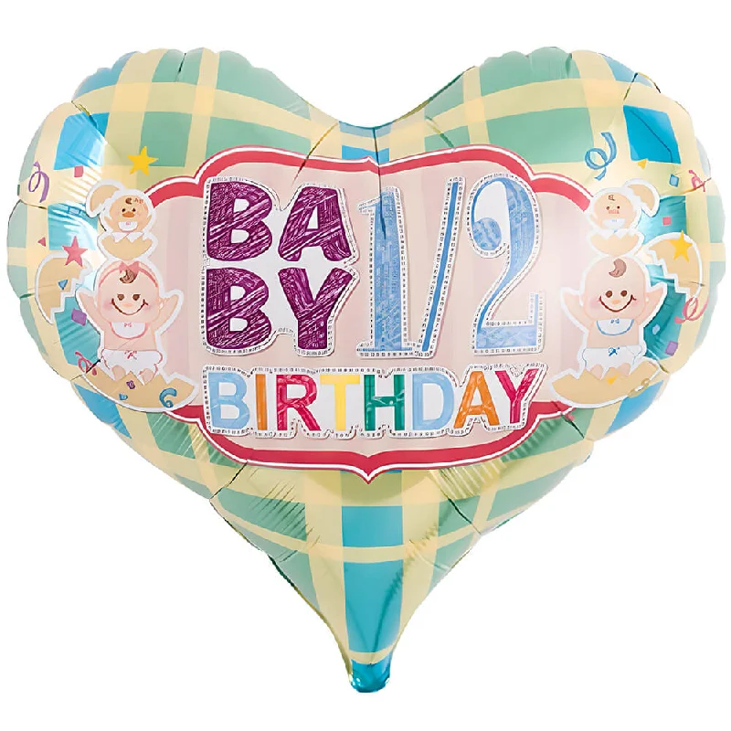 14 inch JELLY HEART - HALF BIRTHDAY TARTAN GREEN