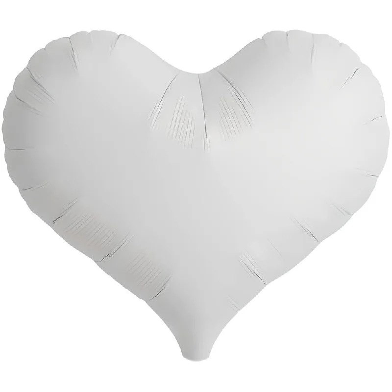 14 inch JELLY HEART - WHITE