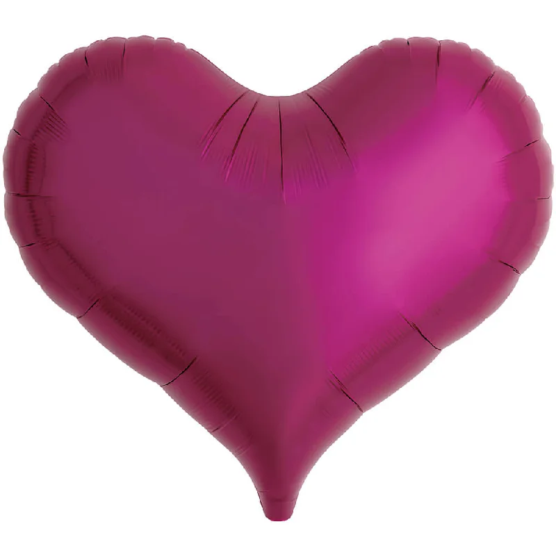 25 inch JELLY HEART - METALLIC MAGENTA