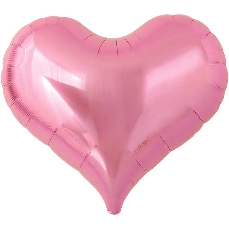 25 inch JELLY HEART - METALLIC PINK