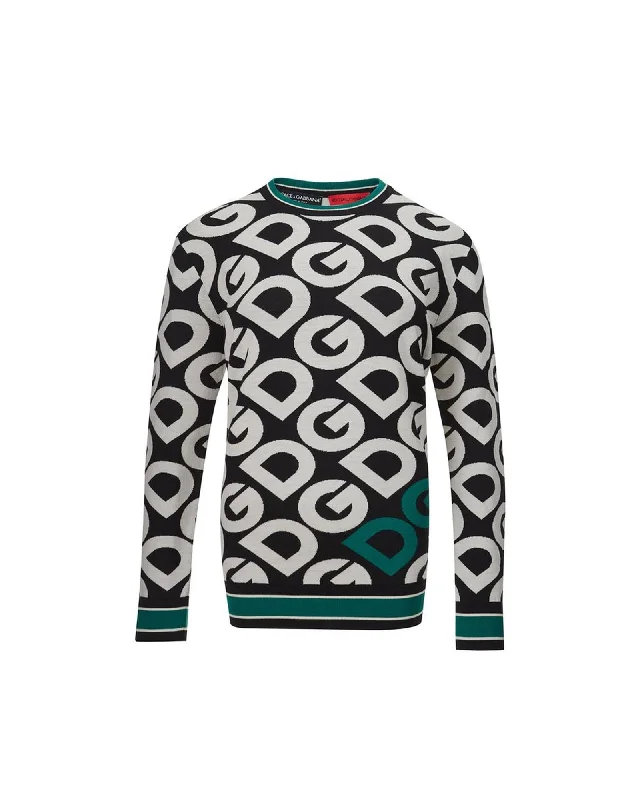 Dolce & Gabbana  Men's DG Logo Wool Sweater