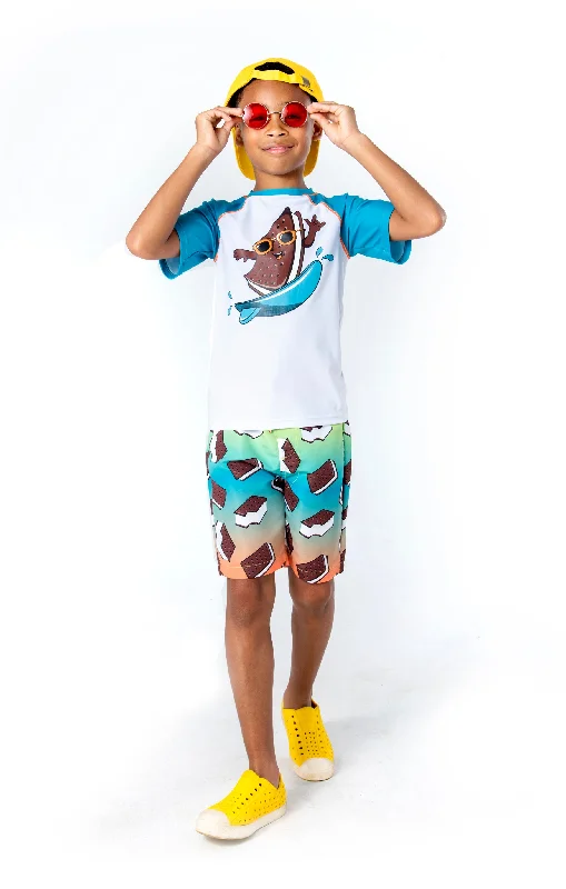 Boys S/S Ice Cream Sandwich Rashguard