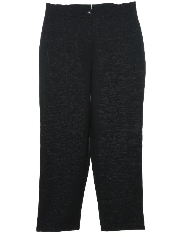 Black Classic Tapered Trousers - W34 L29