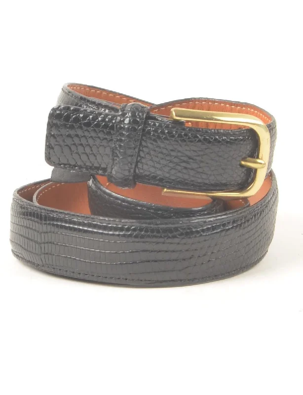 Black Waist Belt - L