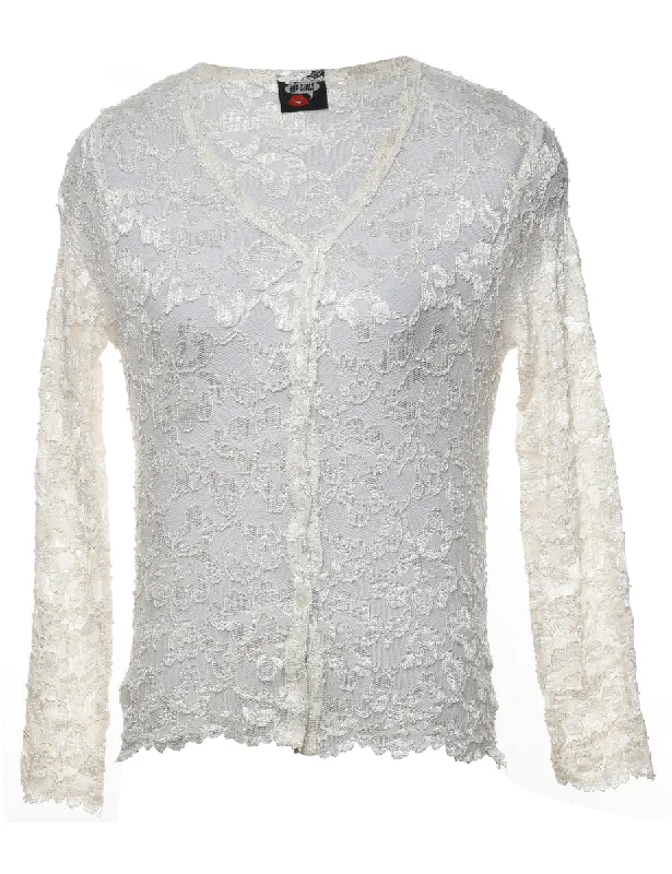 Floral Lace Blouse - S