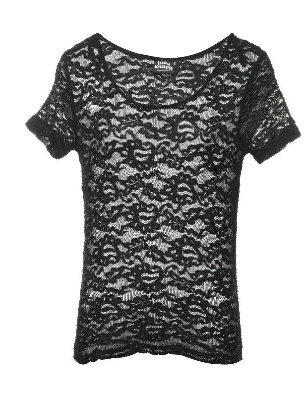 Floral Lace Top - M