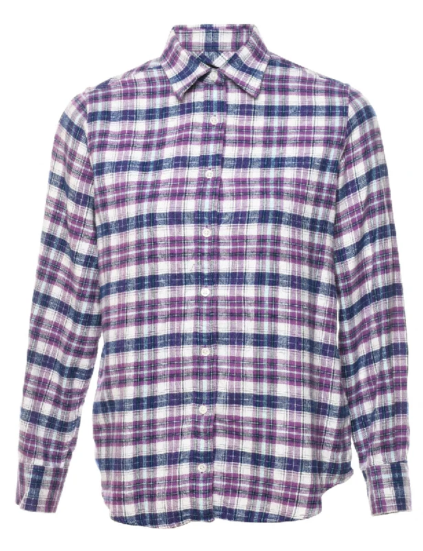 Land's End Checked Shirt - M