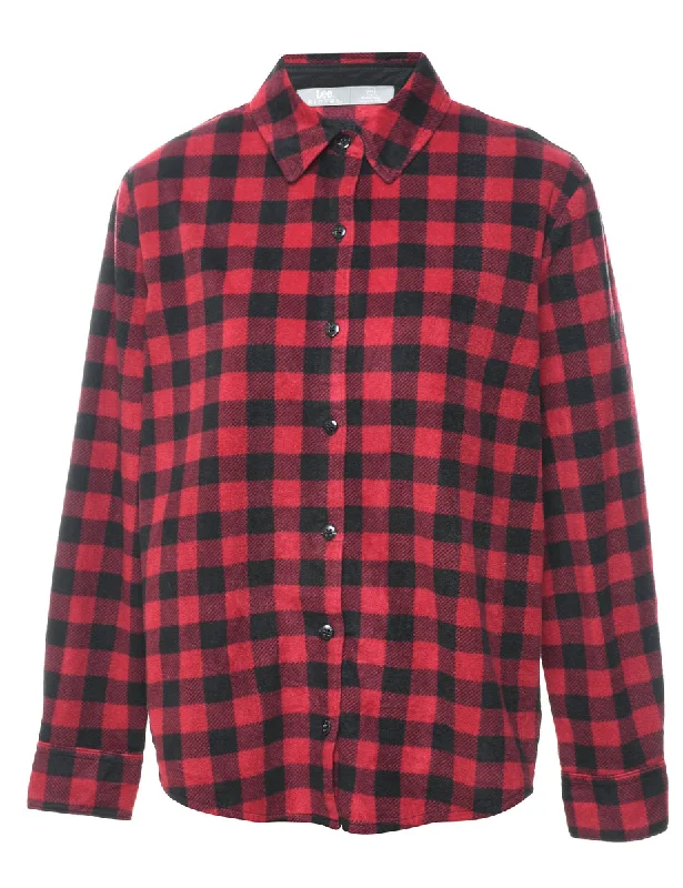 Lee Gingham Pattern Shirt - L