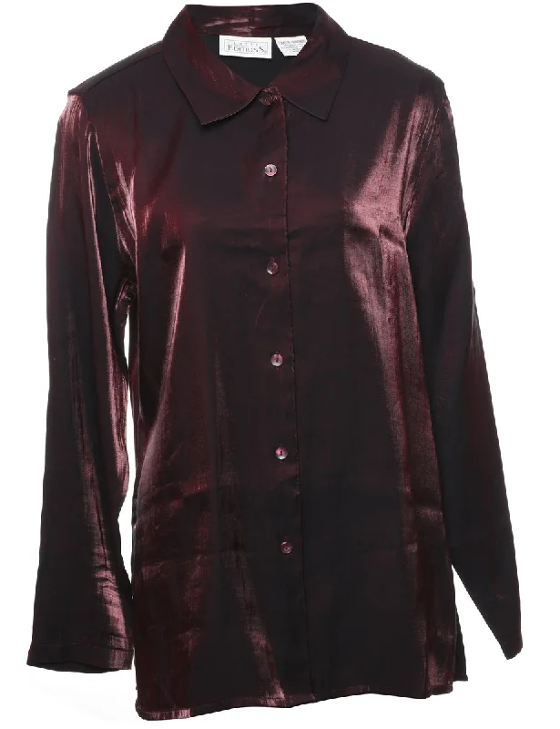 Maroon Evening Shirt - L