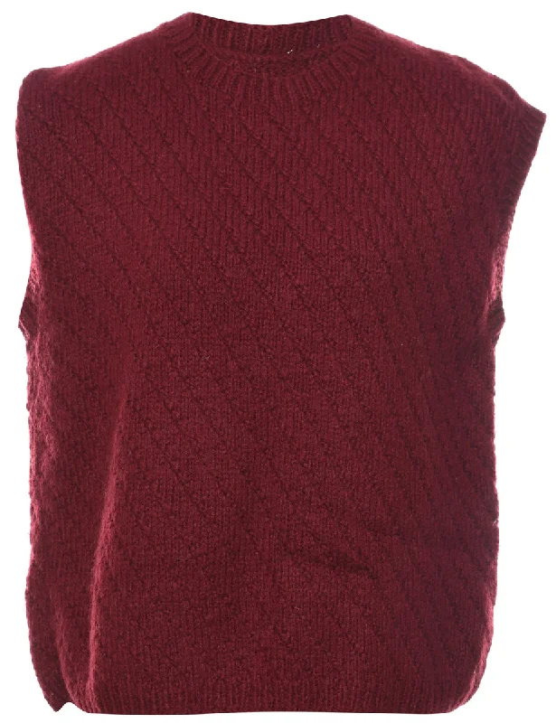 Maroon Vest - L