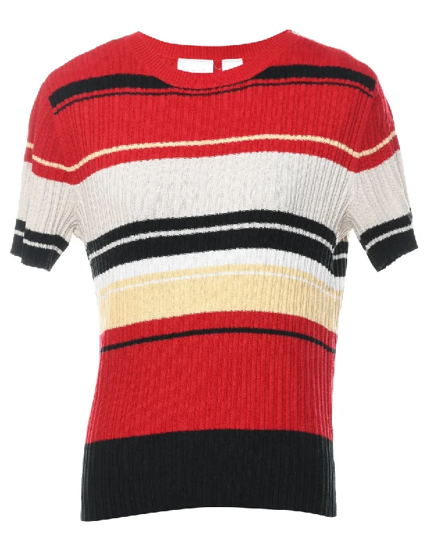 Multi-colour Striped Jumper - M