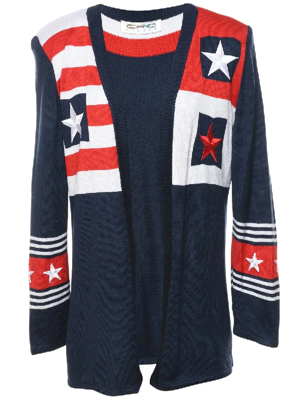 Navy Cardigan - M