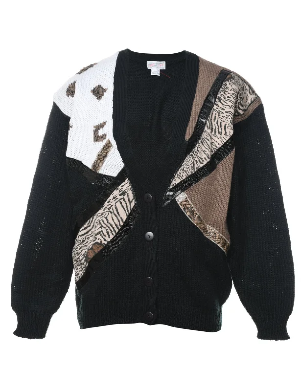 Patterned Cardigan - S