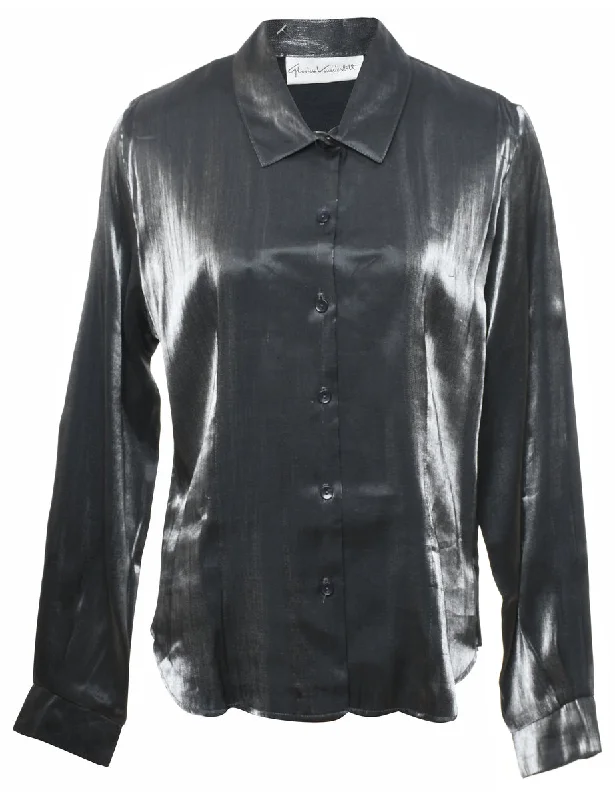 Silver Evening Shirt - M