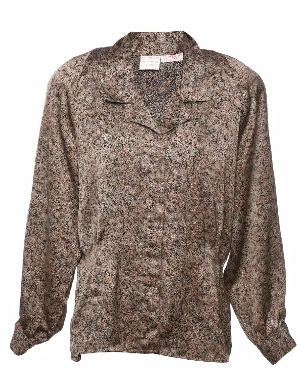 Tess Floral Evening Blouse - XL