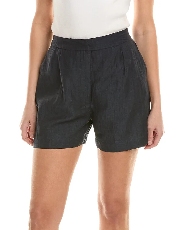 ALPHA STUDIO Linen-Blend Short