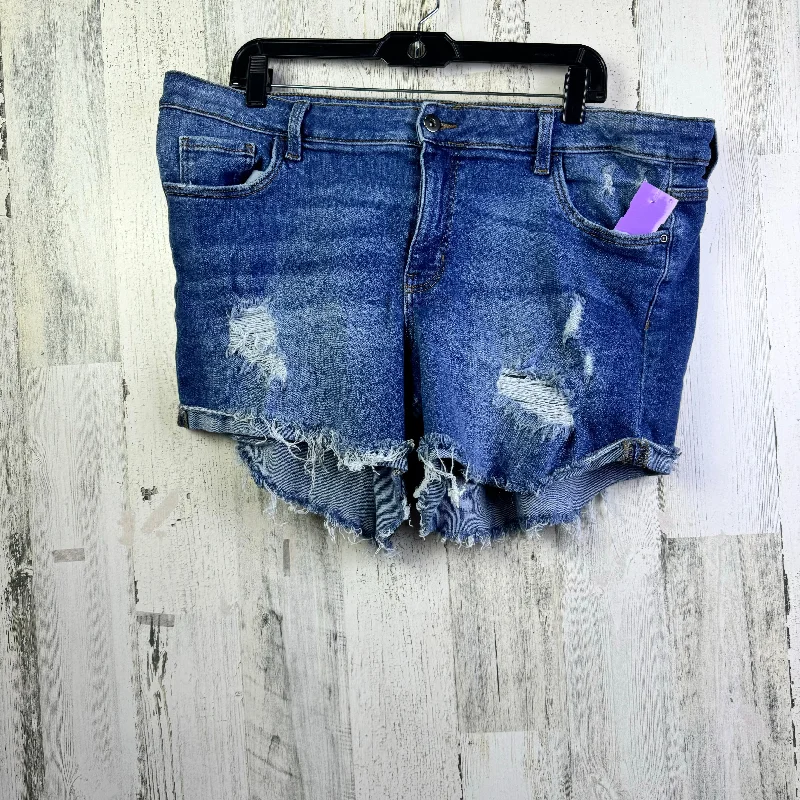 Blue Denim Shorts True Craft, Size 20